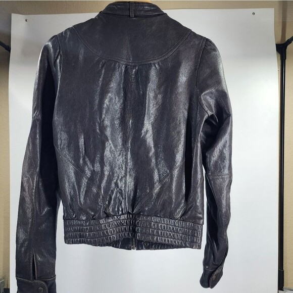 Ted Baker Leather Moto Jacket 2 - Picture 3 of 12